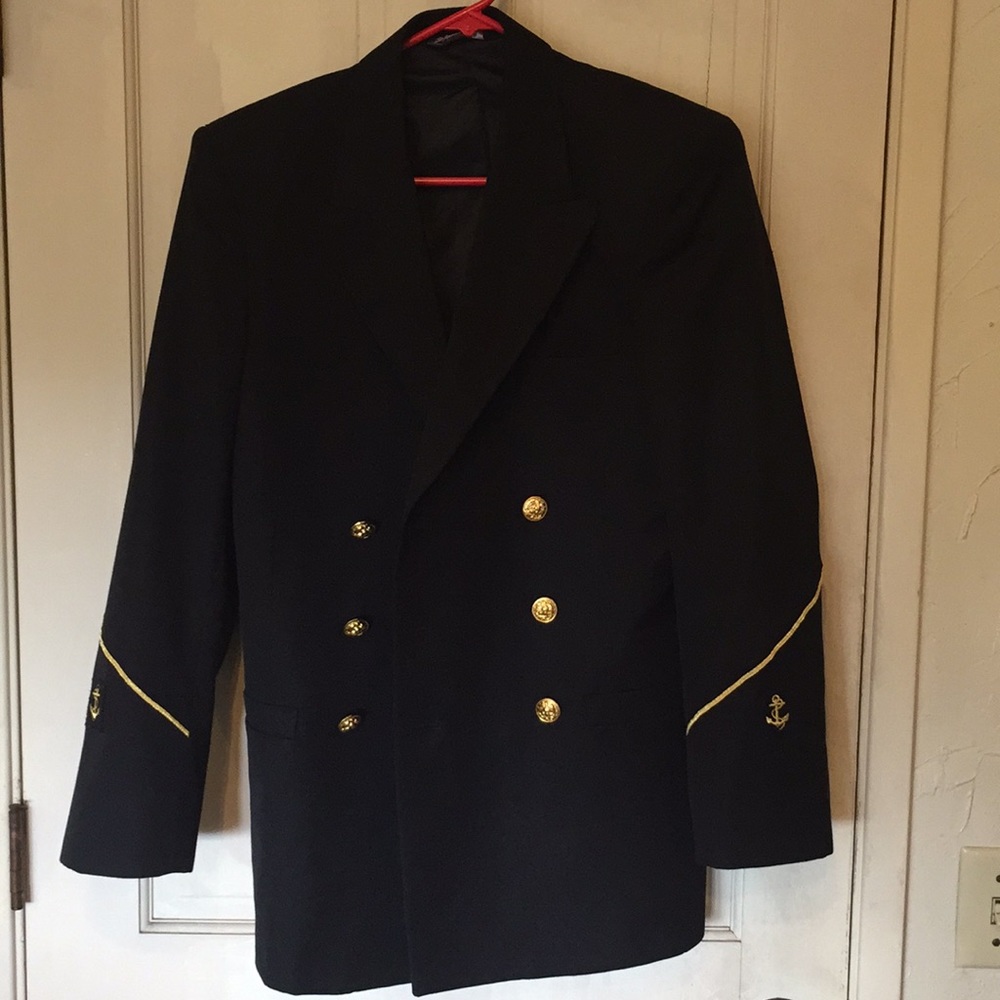 Men’s Military Navy Captain Jacket Size 36 R